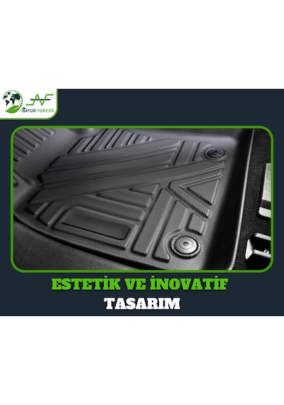 Kia Rio Sedan 2005-2010 Uyumlu 4d Havuzlu Paspas Takımı Naturforcer