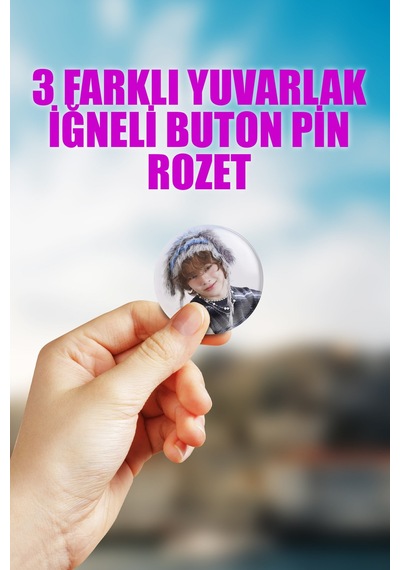 I.n Stray Kids Kpop Çanta Süsü Rozet İğneli Buton Rozet Seti 3 Adet Üçlü