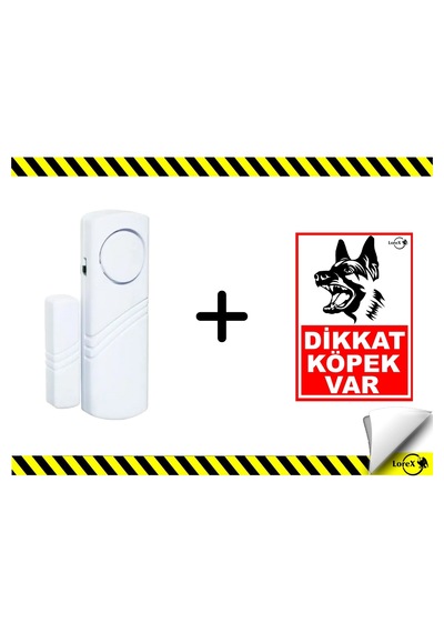 Lorex Pencere Alarm Dikkat Köpek Var Pvc Set