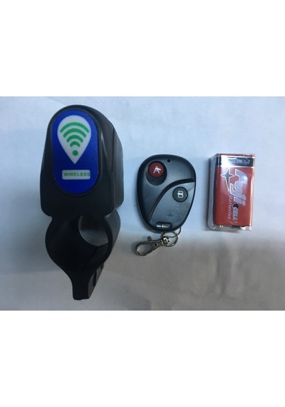 Uzaktan Kumandalı Bisiklet Alarmı 105 Db Siyah
