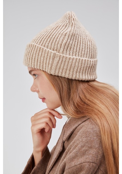 Derikem Basic Şık Standart Lüks Unisex Tiftik Bere Bej