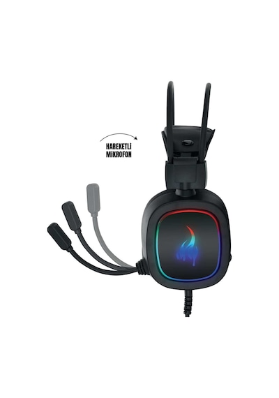 Polosmart Kablolu Rgb Led Ambiyans Kulak Üstü Gaming Kulaklık Pgs102