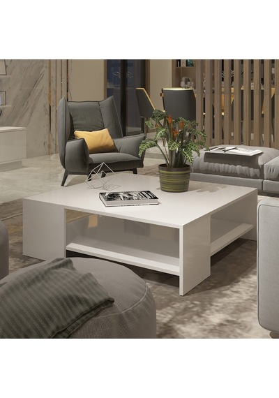 Decoraktiv Trendstyle 4s Mdf Tv Ünitesi Ve Orta Sehpa 2'li Set Beyaz