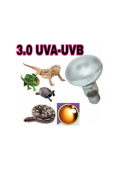 Uva-Uvb 3.0 Sürüngen Isıtıcı Lamba 100 Watt