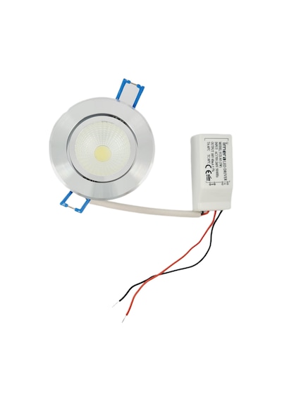 3 WATT LED SPOT TRAFOLU KROM KASA GÜN IŞIĞI (YCE-N3) ( 2 ADET )