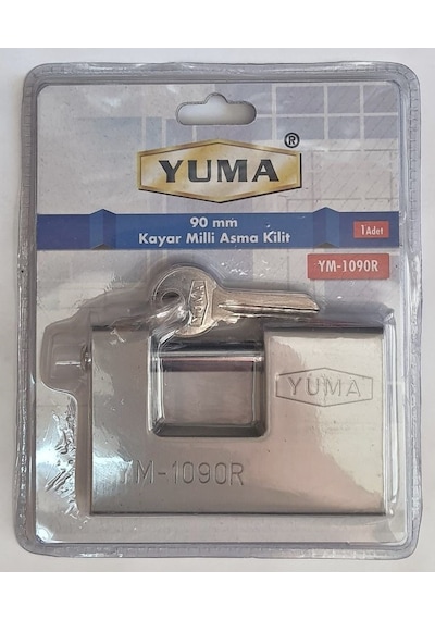Yuma Kayar Milli Döküm Asma Kilit 90 Mm YM-1090R