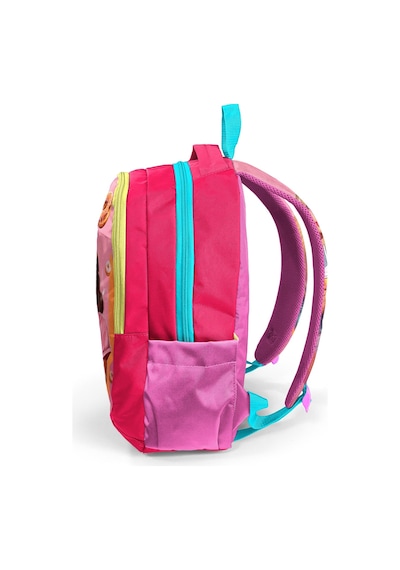 Coral High Kids Pembe Neon Mercan Fashion Girl Desenli Üç Bölmeli Okul Sırt Çantası 23669 Neon Mercan