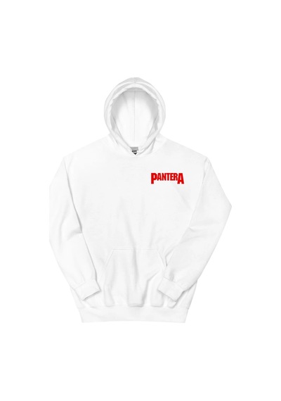 Startmore Beyaz Unisex Rock Grubu Pantera Logo Baskı Kapüşonlular Moda Sokak Hip Hop Er Beyaz