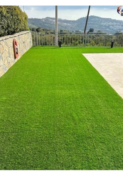 2x2 Metre Yapay Çim Halı, Lastik Taban, Yeşil Suni Halı, 20 Mm Kalınlığında 200 x 200