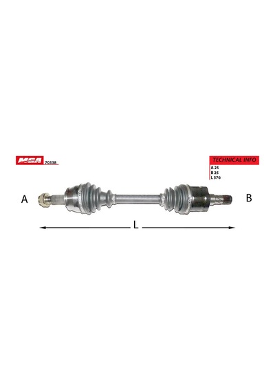 MGA 70338 AKS SOL CORSA D 06- 1.3 CDTI DTH