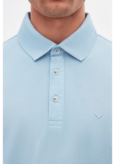 D's Damat Ds Damat Regular Fit Açık Mavi Pike Dokulu T-shirt 4hc146551001m 603922