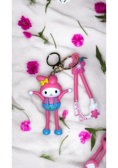 3d Büyük Boy My Melody Anahtarlık - Silikon Figürlü Ve Çanta Aksesuar