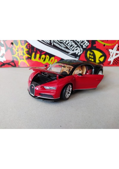 1 / 24 Ölçek Welly Koleksiyon Metal Model Araba Bugatti Chiron