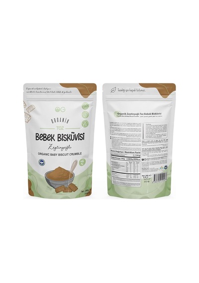 Og Organik Toz Bebek Bisküvisi 240 Gr 6+ Ay