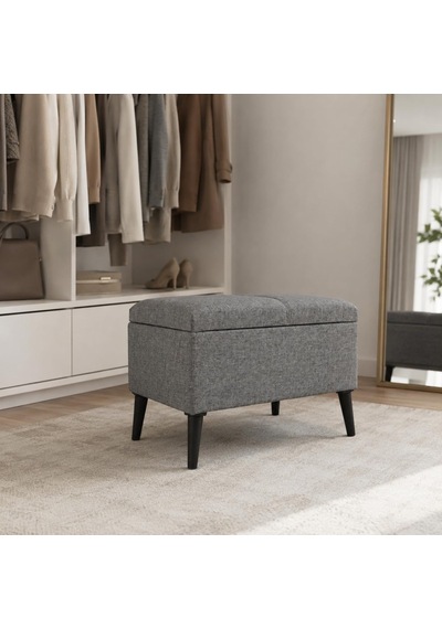 Co Art Home Sandıklı Keten Kumaş Puf / 60 X 45 X 40 / Diğer