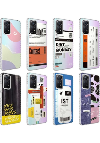 Redmi Note 11 Pro 5G Kilif Airbag Kenarli Renkli Desenli Elegans 562695468