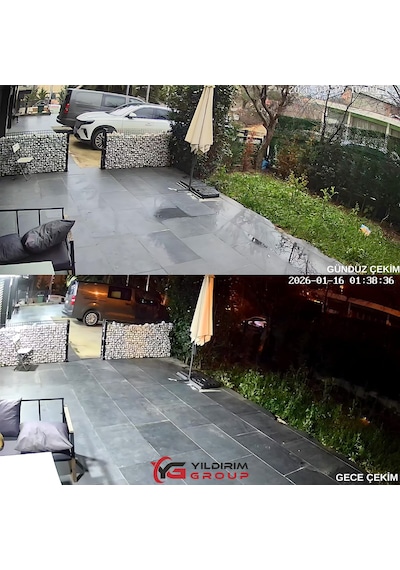 4 Kameralı Sesli 5mp Ip-gece Renkli Araç Ve Yüz Tanımalı Kamera Sistemi-hazır Kamera Seti