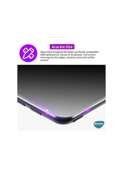 Microsonic Apple Uyumlu iPad Pro 12.9 '' 2018 (A1876-A2014-A1895-A1983) Matte Nano Glass Cam Ekran Koruyucu