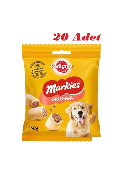 Pedigree Markies Köpek Ödül Bisküvisi 150 Gr 20 Adet