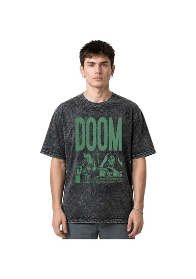 Doctor Victor Von Doom Süper Kahraman Film Ön Baskılı Unisex Over Siyah