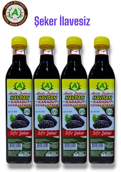 4x500gr Karadut Konsantresi ŞEKERSİZ (Ekonomik)
