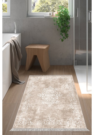 Eko Trend Djt Banyo Paspası Yıkanabilir Kaymaz Taban 616 Klasik Bej