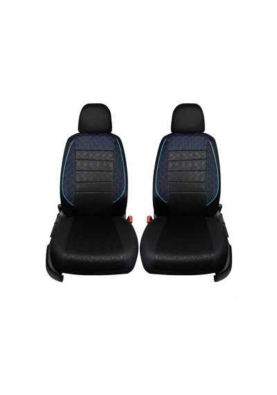 Ayrex Gof Plus Serisi Universal Oto Koltuk Kılıfı Binek 2+1 Uyumlu Tam Set Siyah Mavi Diğer