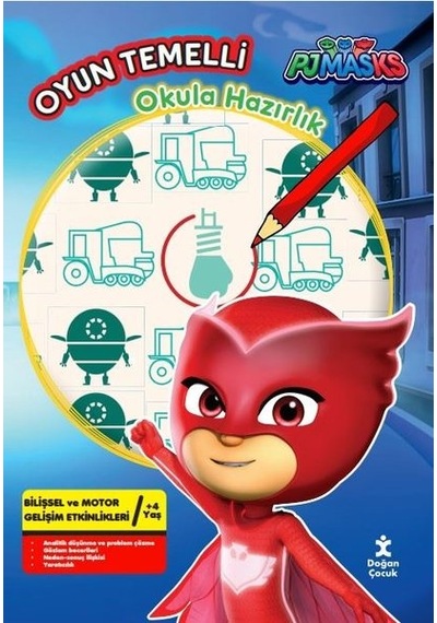Oyun Temelli Okula Hazırlık - Pjmasks- Doğan Çocuk