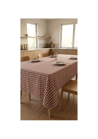 Pötikare Desen Piknik Örtüsü, Sofra Bezi Masa Örtüsü Bordo - 880219501 Bordo