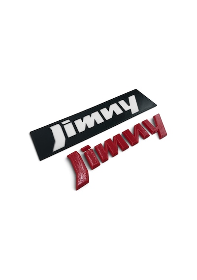 Suzuki Jimny Bagaj Yazısı Kırmızı 3d Plastik Abs 0