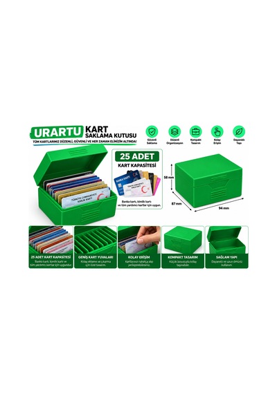 Banka Kartı / Kimlik Kart Depolama Kutusu