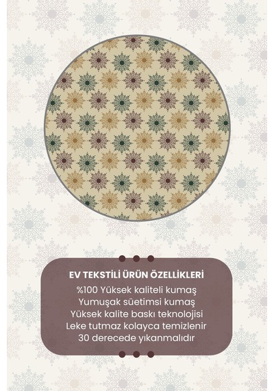 Bej Kar Taneleri Yılbaşı Desenli Runner Masa Örtüsü Dertsiz Süet Dokulu Kumaş Yeni Yıl