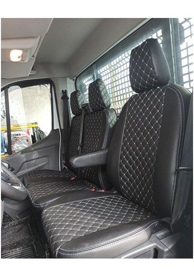 Ford Transit 2021 Tek Kabin Araca Özel Deri Oto Koltuk Kılıfı