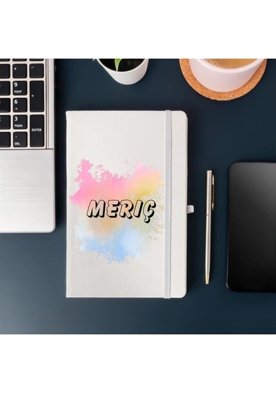 İsme Özel Sulu Boya Efektli Defter 001