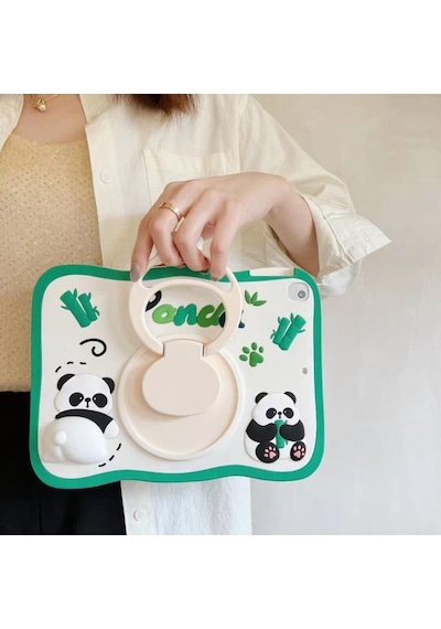 Apple Uyumlu iPad 8. Nesil 10.2" Kılıf Cute Dolls Standlı Eğlenceli 3d Karekterli Çocuk Kılıfı A2270 A2428 A2429 A2430 Kılıf