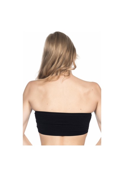 Moon Wear Siyah Mı Emay 4002 Soft Straplez Büstiyer Siyah
