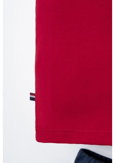 U.S. Polo Assn. U.s. Polo Assn Erkek Bebek 2 Li Şort T-şhirt Takım Kırmızı-2251 Kırmızı