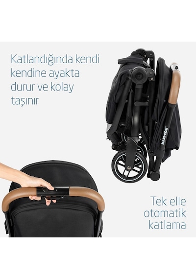 Maxi-Cosi Eva Otomatik Katlanan Kompakt Seyahat Sistem Olabilen Bebek Arabası