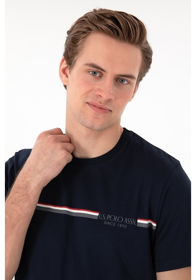 U.S. Polo Assn. Erkek Bisiklet Yaka Lacivert Pijama Takımı 50309174-VR033