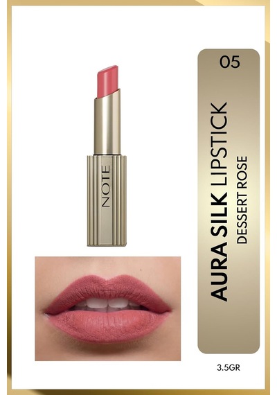 Aura Silk Lipstick 05 Desert Rose Kremsi Yarı Parlak Ruj - Nude Çok Renkli Aura Silk Lipstick 05 Desert Rose Kremsi Yarı Parlak Ruj - Nude Çok Renkli