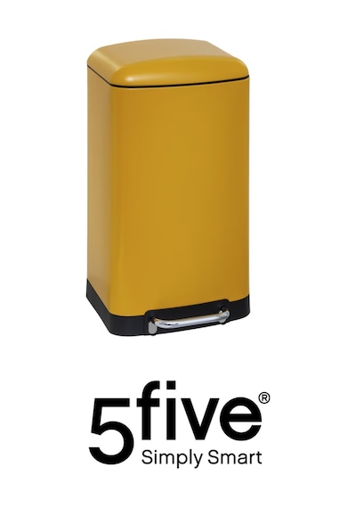 Ariane Metal Pedallı 30 L Çöp Kovası - Soft Close Kapaklı, İç Kovalı, Geniş Pedall