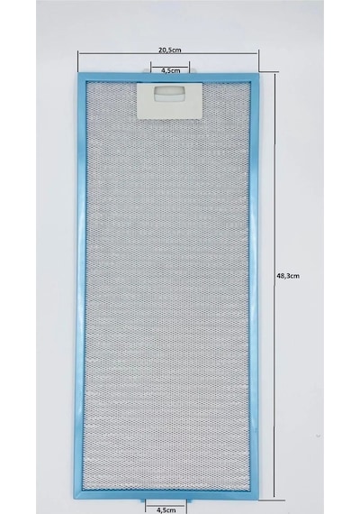 205x483mm White Daisy Amıca Gram Silverline Uyumludavlumbaz Aspiratör Yağ Filtresi 20,5x48,3cm