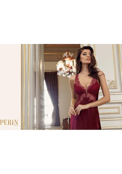 Perin 8060 Saten Uzun Gecelikli Saten 6 Lı Çeyiz Seti