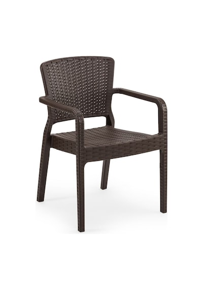 Bintaşmobilya Rattan Plastik 6 Kişilik Dış Mekan Bahçe Masa Sandalye Takımı Venge