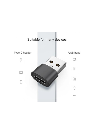 Usb 2.0 To Type-c Adaptörü Usb Erkek Tip-c Dişi Usb A To Usb C