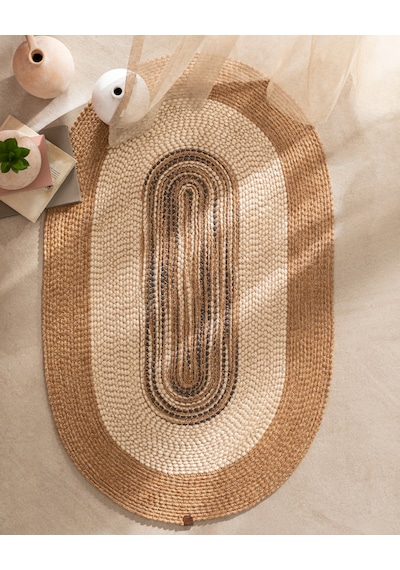 Madame Coco Janvry Oval Kilim - Bej/krem - 90x150 Cm 8684427193273 Çok Renkli