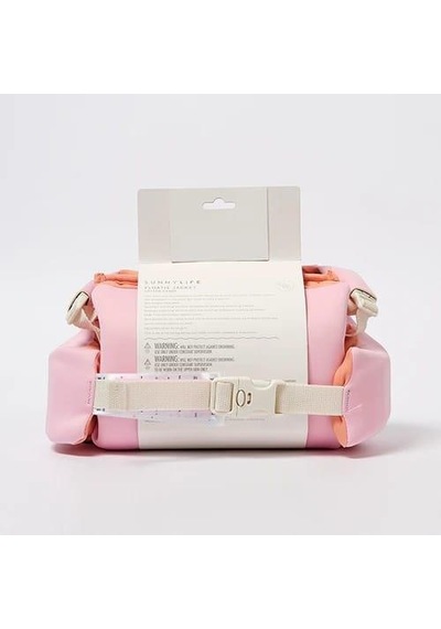 Sunnylife - Çocuk Yüzme Kolluklu Can Yeleği 19-30 Kg Pembe