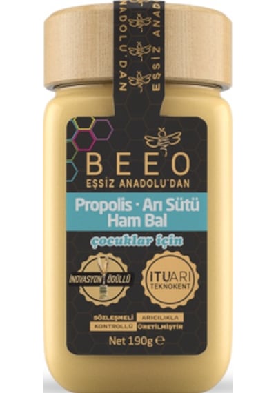 Bee'o Çocuklar İçin Propolis Arı Sütü Ham Bal Karışımı 190 G