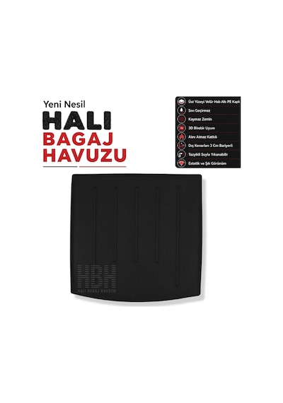 Skoda Kodiaq Halı Bagaj Havuzu 5 Kişilik 2016 Ve Sonrası