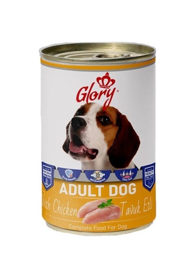 12x400 Gram Glory Parça Etli Karışık Köpek Konservesi